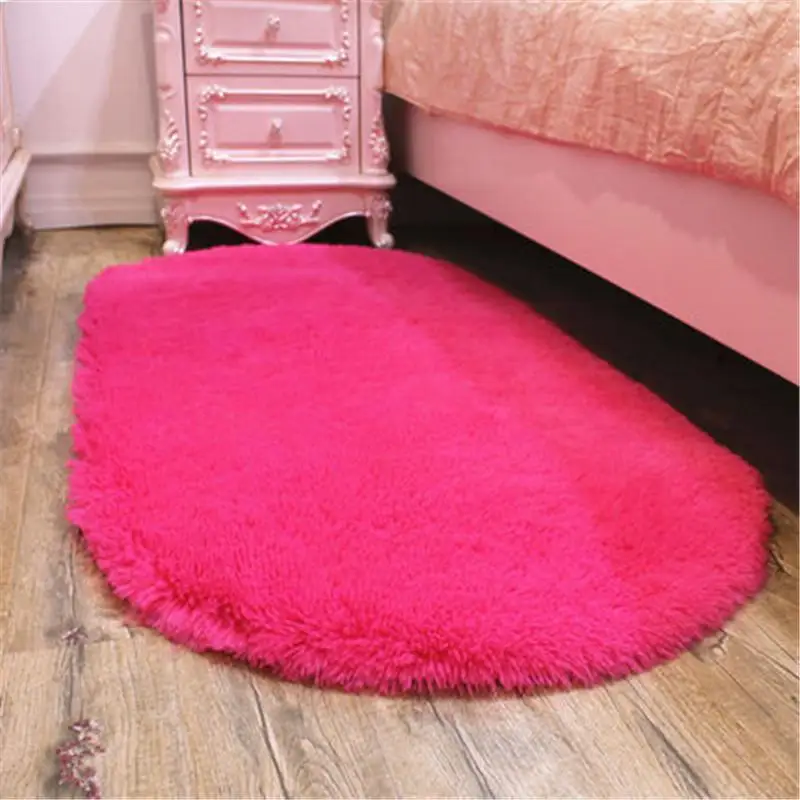 49 моющиеся симпатичная форма овальной коврики в салон дома ковер журнальный