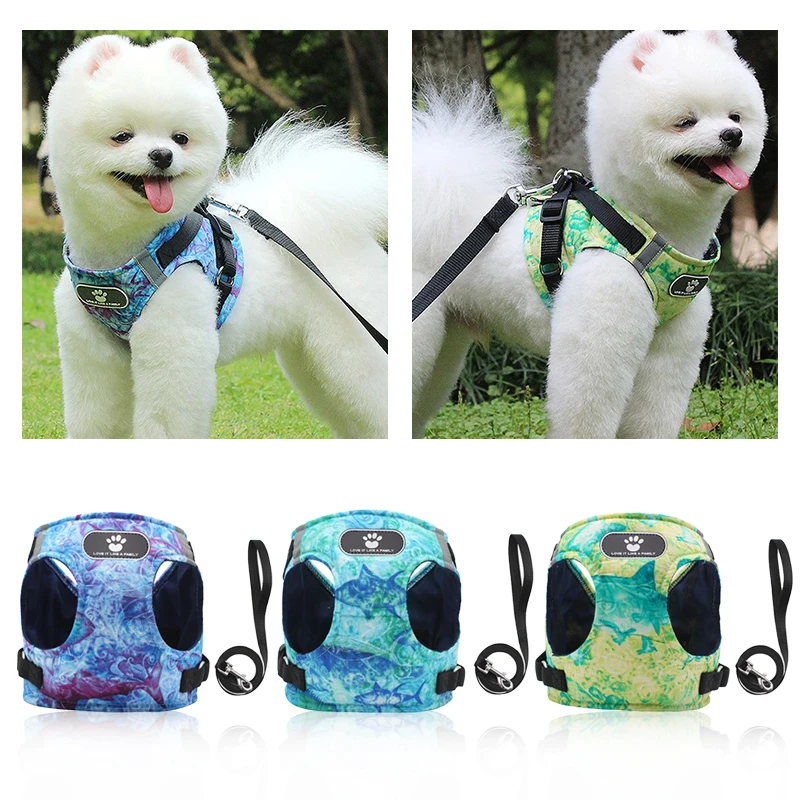 Strong And Durable Pet Breathable Mesh Leash Reflective Chest Strap Lightweight Comfortable To Wear Collar | Дом и сад