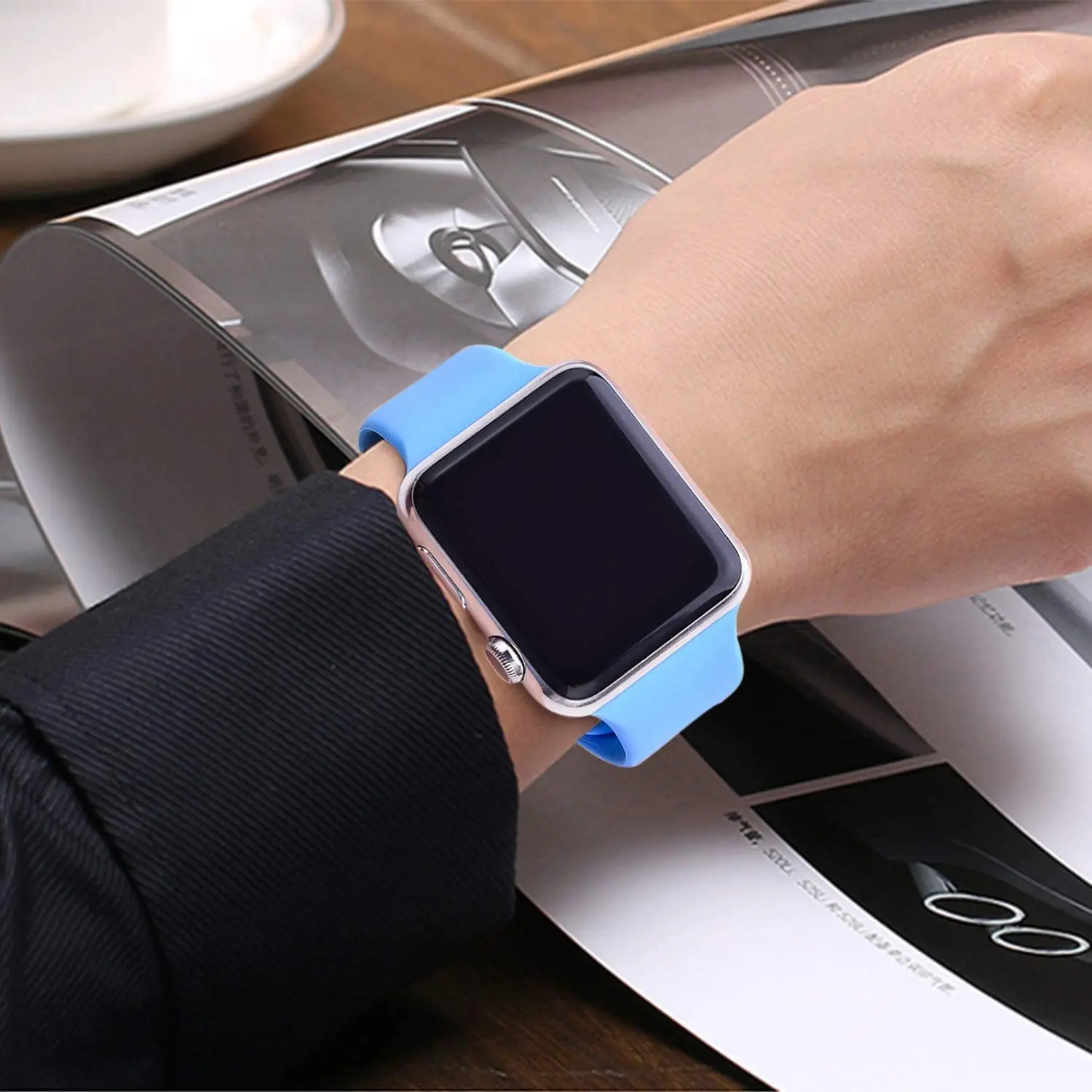 Silicone Strap For Apple Watch band 44mm 40mm 38mm 42mm Rubber wristband Sport belt correa bracelet iWatch serie 5 4 3 se 6 band