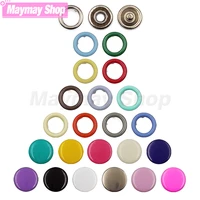 50 sets metal prong snap button hollowsolid prong press button ring studs fasteners for clothes garment sewing bags shoeshj