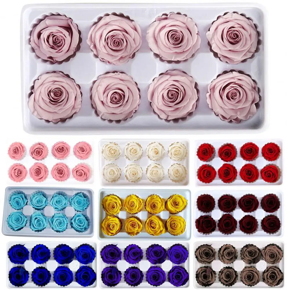 8 шт./компл. сохраненные цветы розы сохраняющие свежесть подарок на день рождения