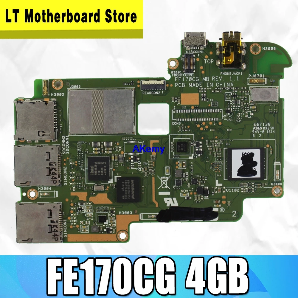 Плата для Asus FonePad 7 FE170CG 4 Гб планшетный ПК Компьютер Материнская плата Совершенно новая хорошо работает Материнская плата тест