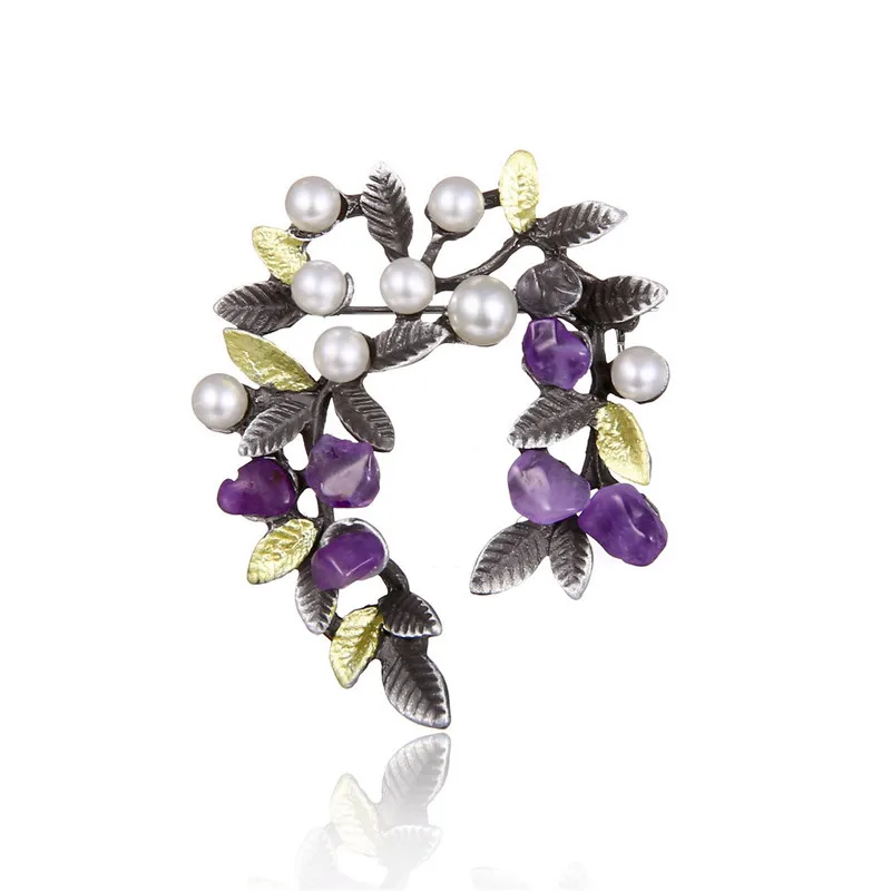 New Summer Enamel Flower Brooches Women Elegant Pearl Party Wedding Brooch Pins Dress Jewelry | Украшения и аксессуары