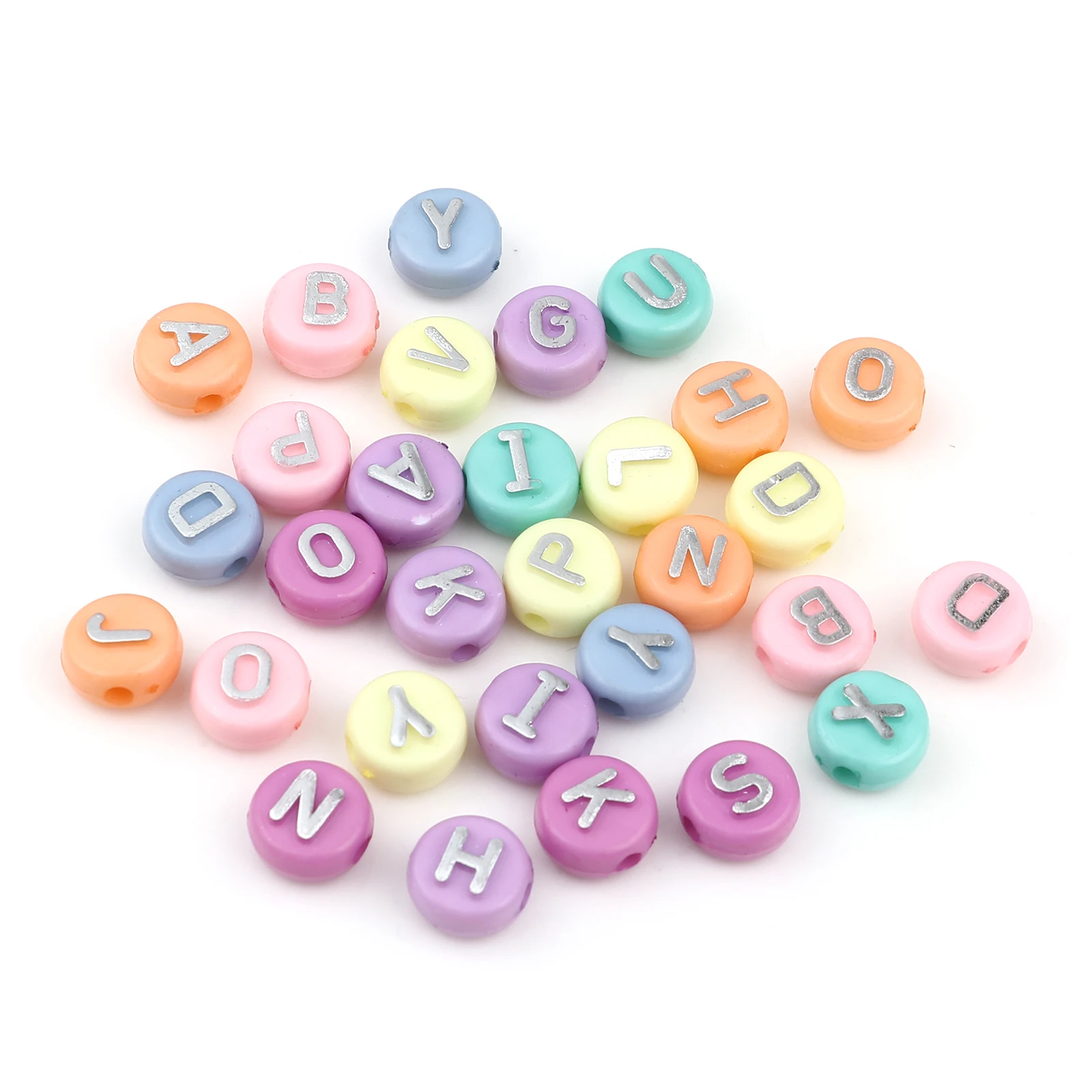 DoreenBeads розница акриловые бусины плоские круглые произвольного цвета начальный