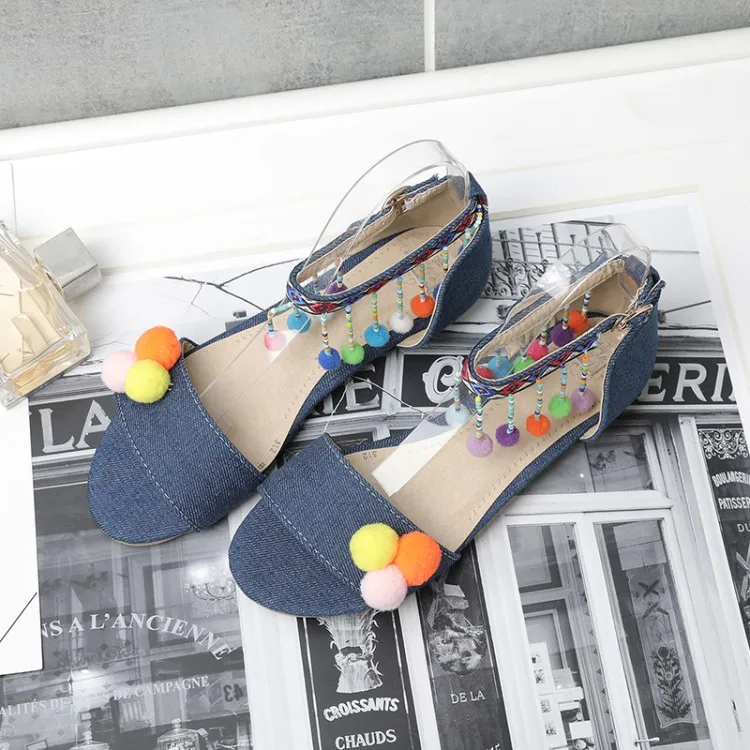 Big Size Fashionable and sweet sandals summer flat ladies women shoes woman | Обувь