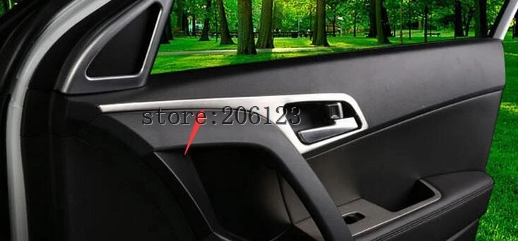 Подходит для Hyundai ix25 (creta) 2014 2017 Матовая Внутренняя крышка ручки двери 4 шт./компл.|for