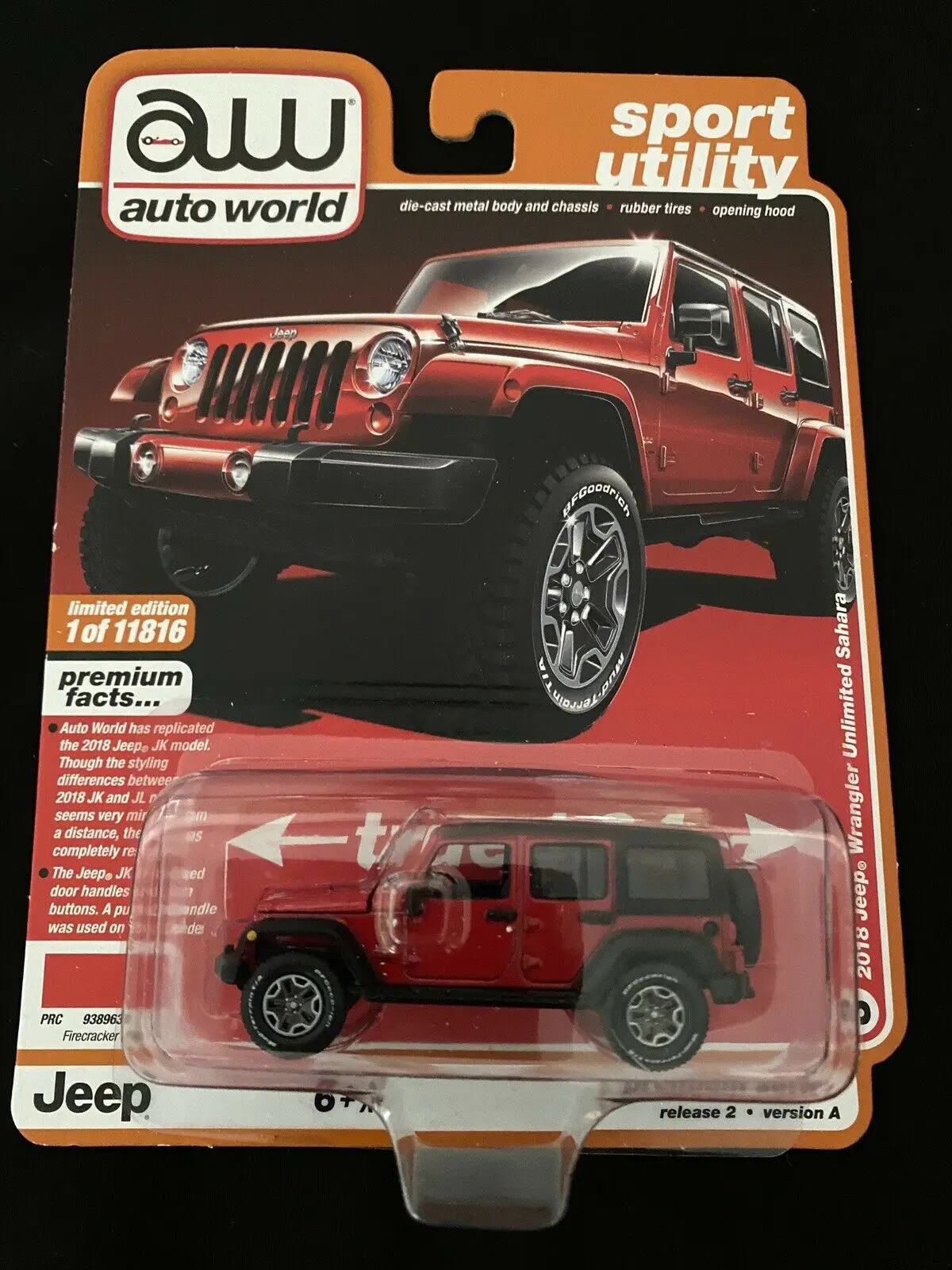 

Автомобили World AW, автомобили 1/64 Jeep, Коллекционная модель, металлические Литые модели автомобилей для детей