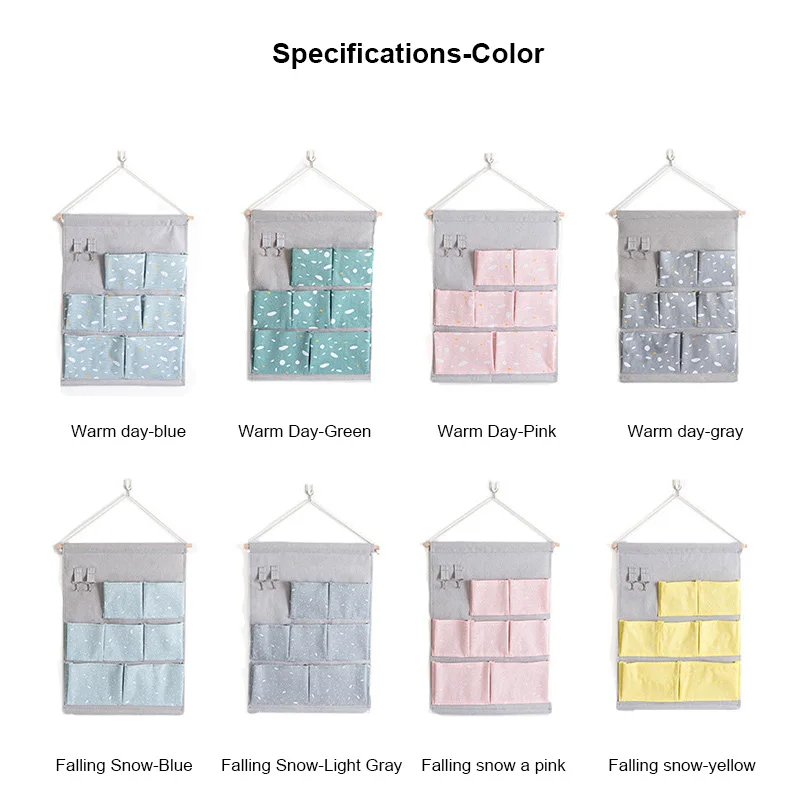 

Foldable Wardrobe Wall Door Back Hanging Bag Underwear Sock Tie Hanging Multi Pockets Pouch Student Sundries Storage Bag
