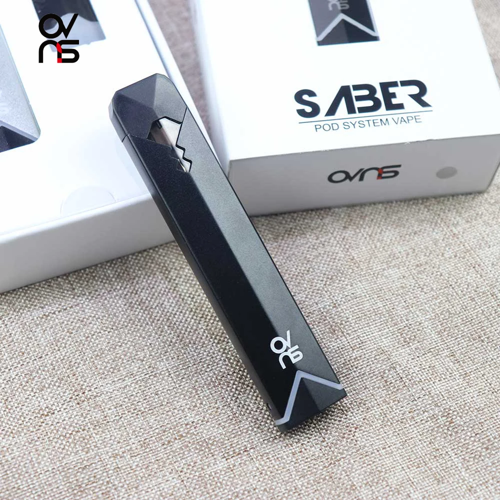 Оригинальный Ovns Saber S Starter Pod Kit Vape комплект с 1 8 мл электронных сигарет картриджи