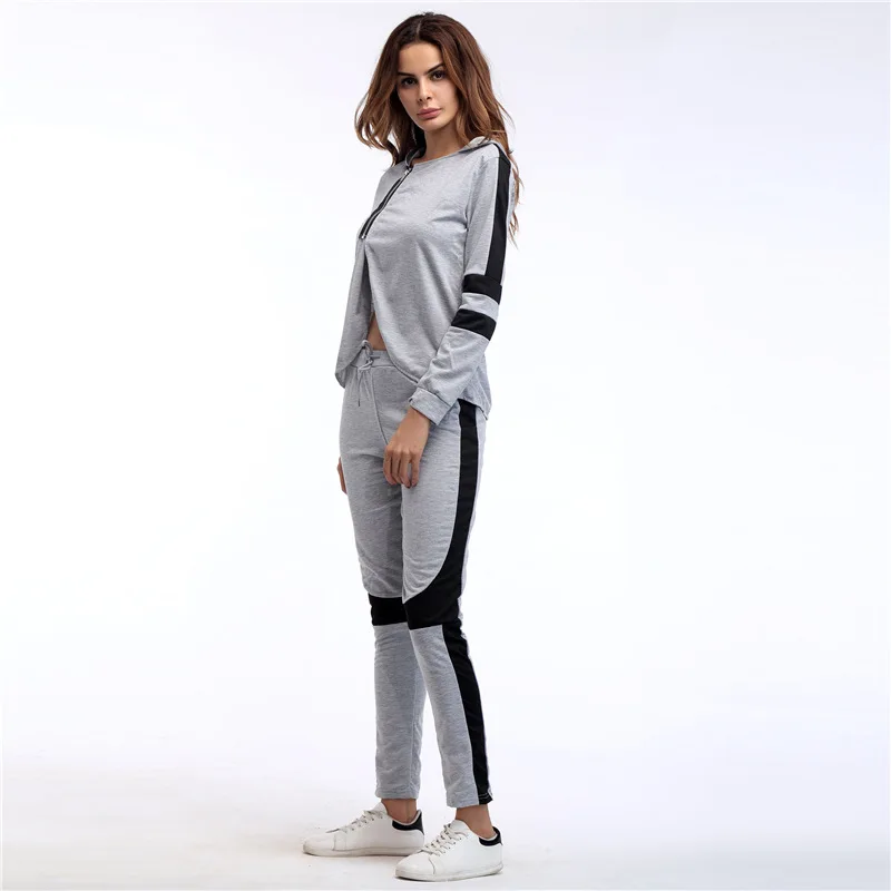 Женский комплект повседневные брюки с длинным рукавом женская рубашка капюшоном