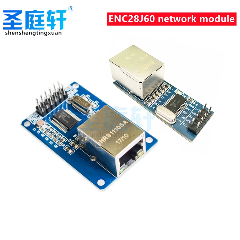 Сетевой модуль интерфейса SPI ENC28J60 Ethernet (мини-версия) для arduino | Электронные