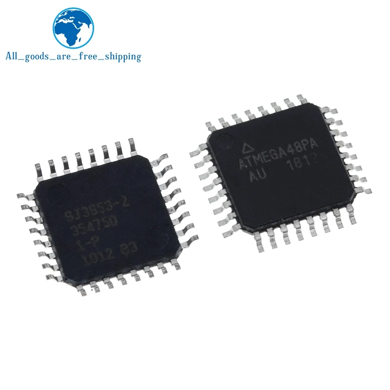 ATMEGA48 TQFP32 MCU 8-битный ATmega AVR RISC 4KB флэш-2 5 V/3 3 V/5V 32-Pin TQFP ATMEGA48PA-AU | Электронные