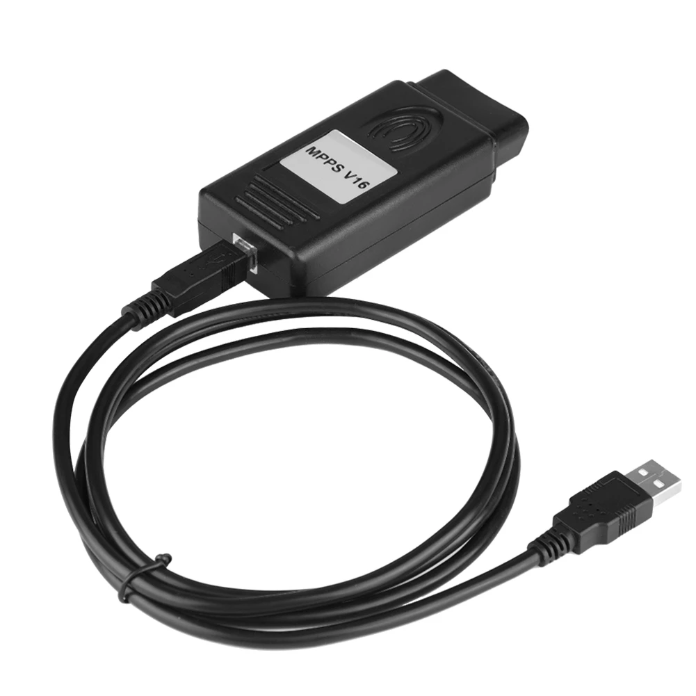 

MPPS V16 ECU Chip Tuning For EDC15 EDC16 EDC17 Tool Car Fault Detection Diagnosis Cable Automobile Fault Detection Line (Black)