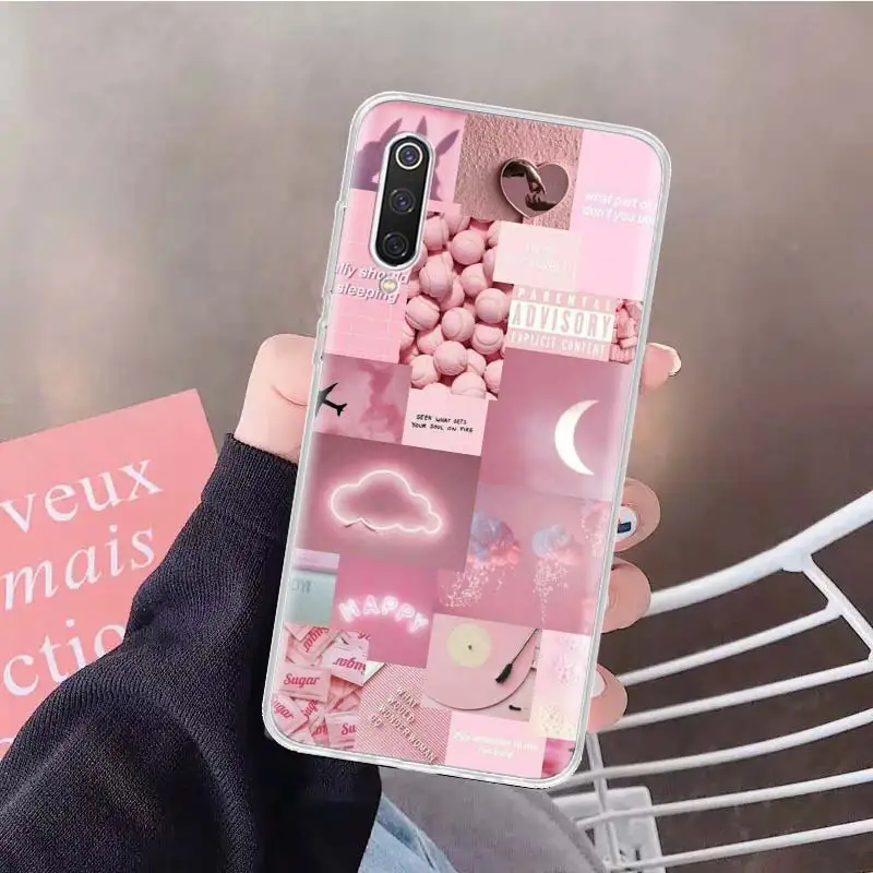 Aesthetic Collage Cute Abstract Art Soft Phone Case For Xiaomi Redmi Note 10 10S 9 9S 8 7 8T 11S 11T 11 Pro 9A 9T 9C 8A 7A Shell