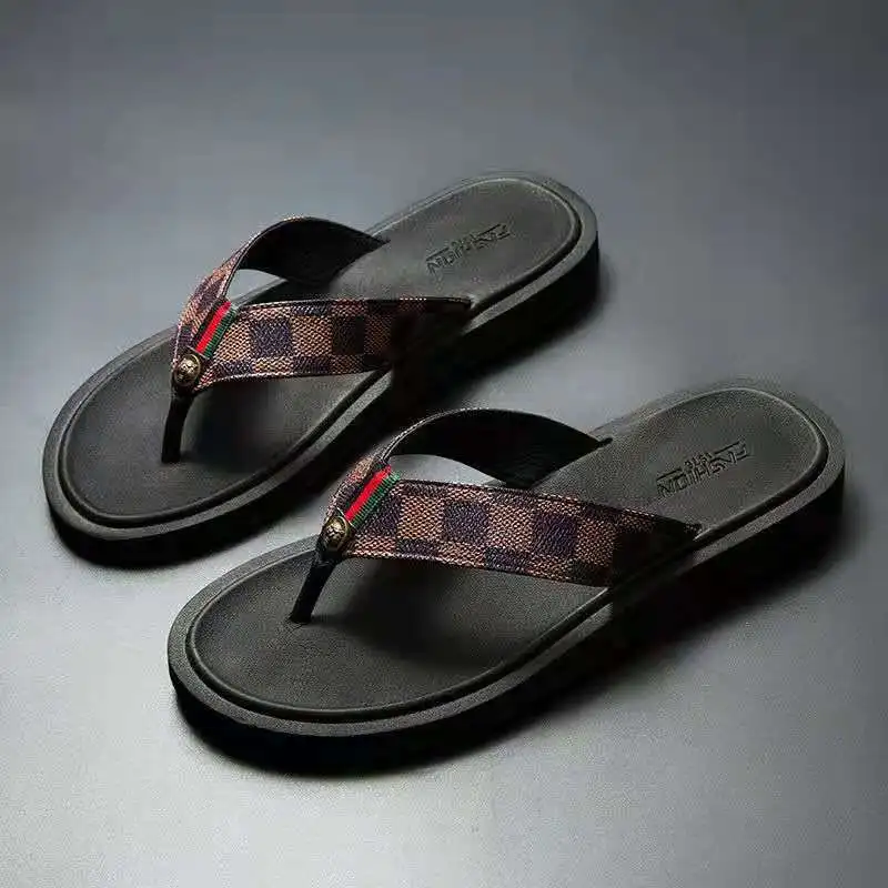 

2021 New Arrival Summer Men Flip Flops High Quality Beach Sandals Anti-Slip Casual Shoes Wholesale 728 Pscownlg-h2