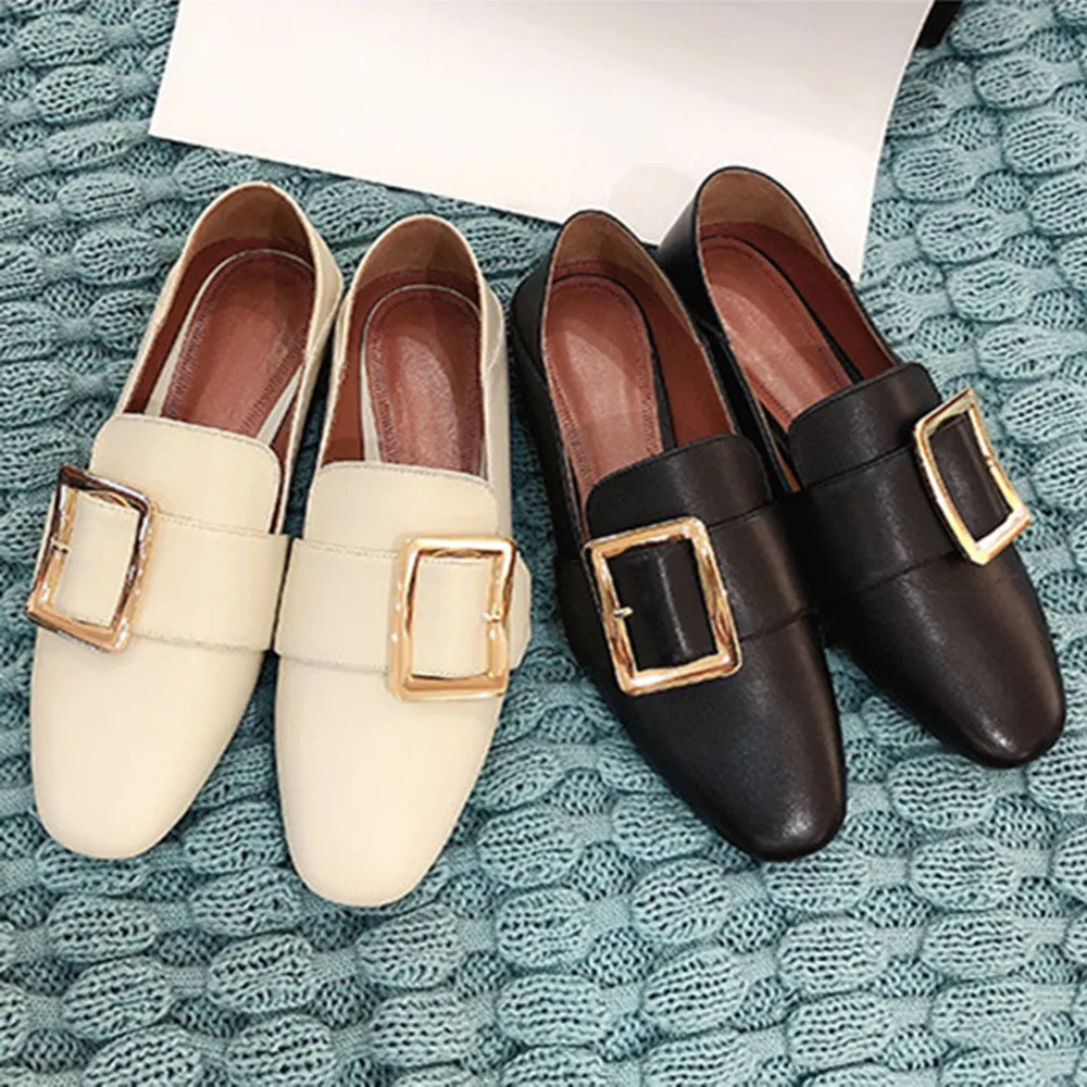 Женская кожаная обувь на плоской подошве Роскошная модная женская наивысшего