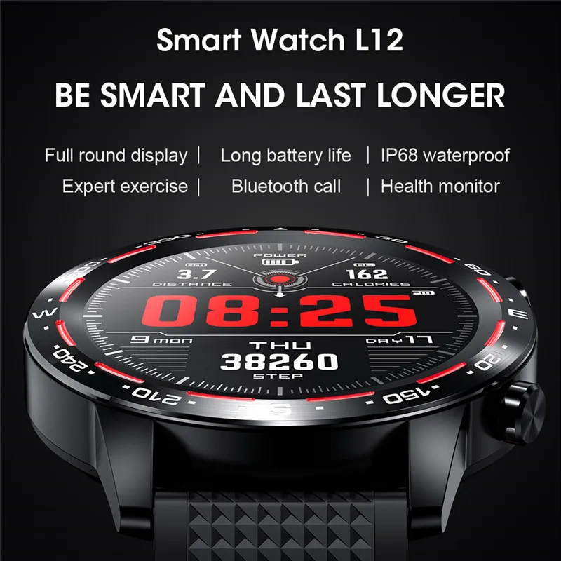 Greentiger L12 Смарт часы Bluetooth Вызов ЭКГ фитнес трекер для измерения сердечного ритма