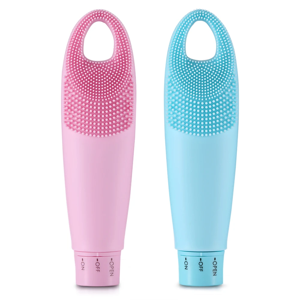 Powered Facial Cleansing Devices Silicone Brush Massager IPX7 Waterproof Deeply Cleanse Skin Super-Soft Bristle | Красота и здоровье