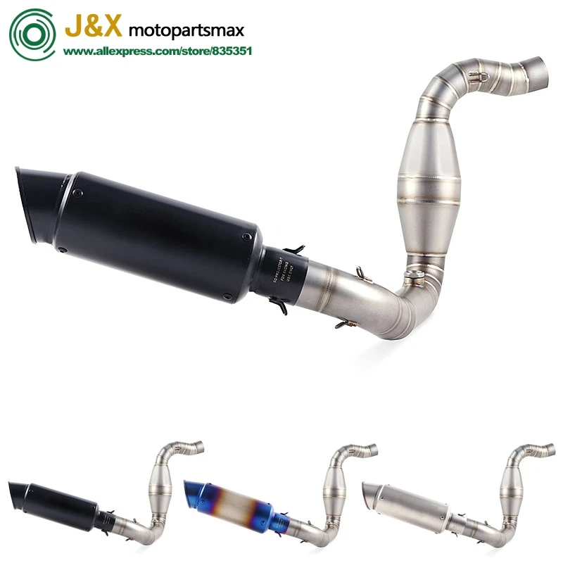

Motorcycle Full System Exhaust Muffler Escape Slip On for bmw G310R G310GS G 310R G 310GS Middle Contact Pipe With DB-KILLER