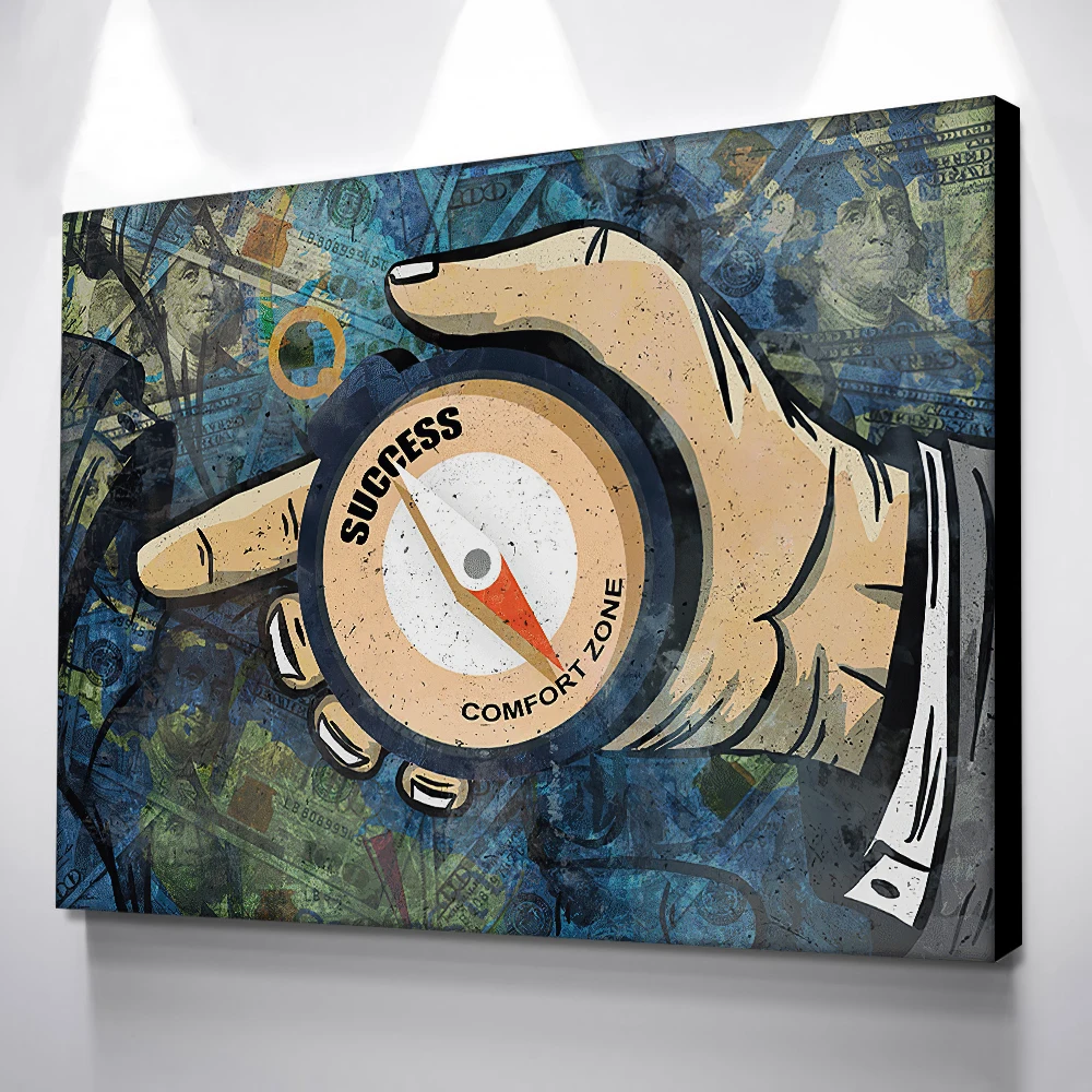 Домашний декор художественная картина Картина на холсте успех компас картины