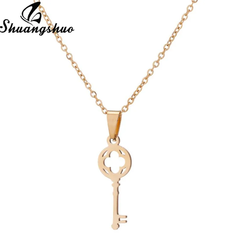 Модные Крошечные Подвески Shuangshuo с ключами ожерелья для женщин ювелирные изделия