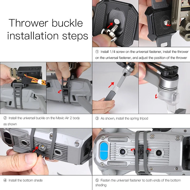 

Air Drop System for DJI Mavic Air 2 Drone Wedding Ring Gift Fishing Bait Remote Throw Thrower