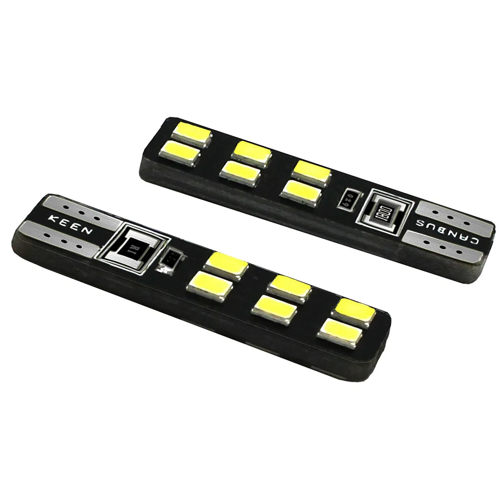 

2pcs T10 6000K Super Bright Width License Plate Light Car Reading Auto Front Fog Bulbs Replacement