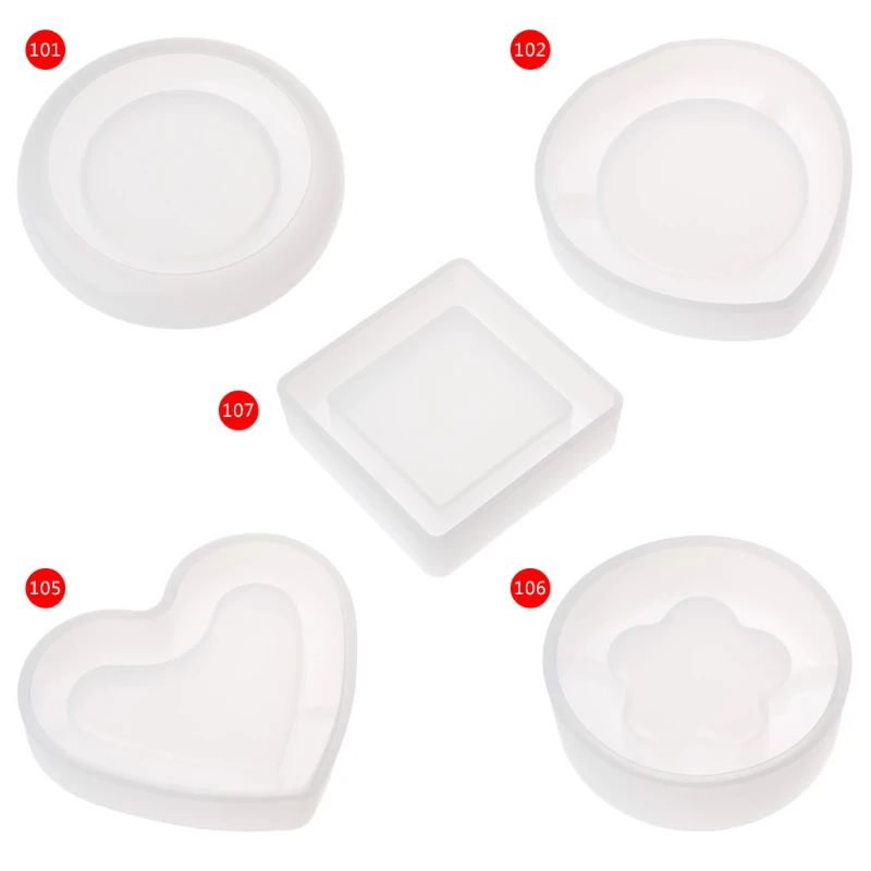 

Silicone Mold DIY Geometric Resin Pendant Mirror Crafts Ashtray Jewelry Making