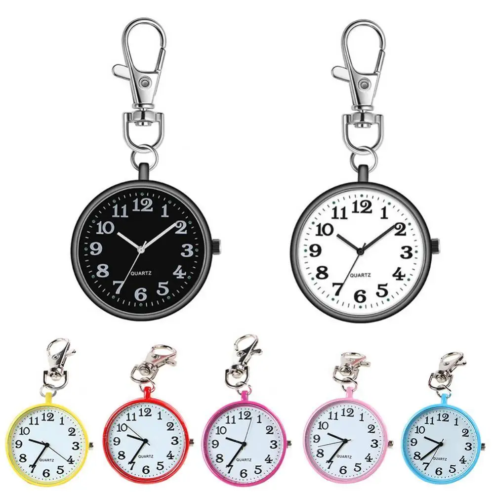 Hot Sell Pocket Watches Fashion Nurse Watch Keychain Fob Clock With Battery Doctor Medical New Arrival 2021 reloj de bolsillo