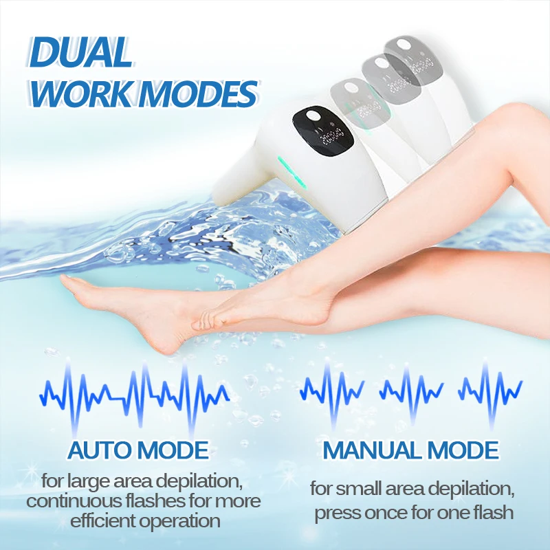 

Laser Epilator Hair Removal 500000 Flashes LCD Display Permanent Bikini Trimmer for Men Women Electric Depilador a Laser