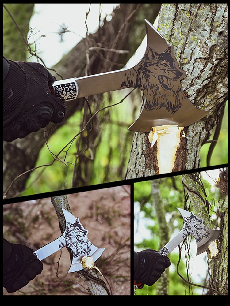 Топор для выживания топор из нержавеющей стали резки дерева охоты тактический