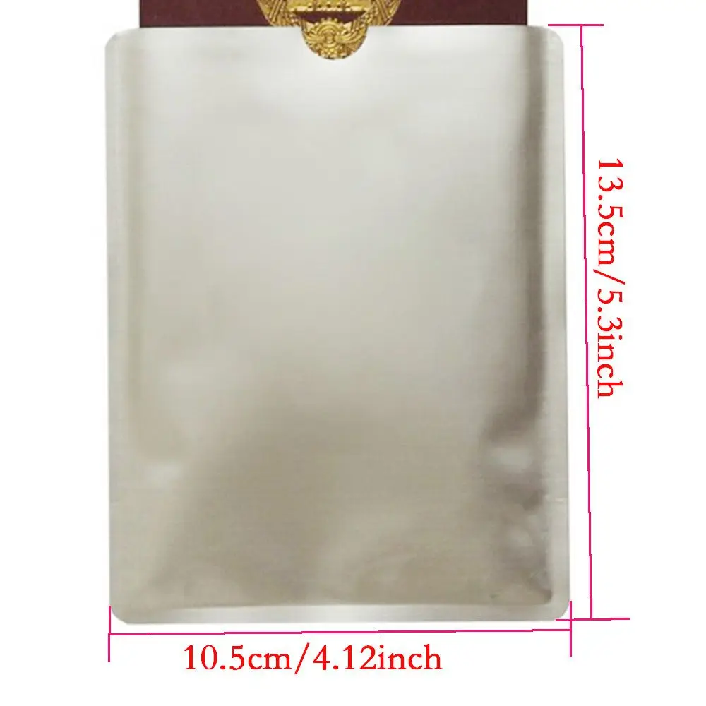 5 шт./компл. Защита от царапин из алюминиевой фольги защитный чехол для паспорта