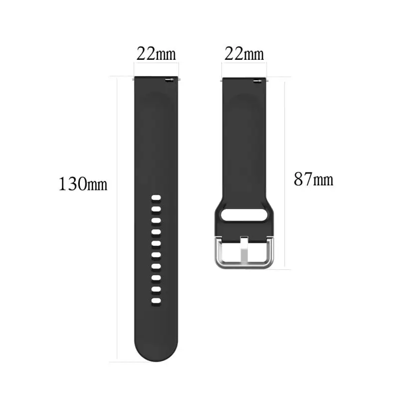 

1PC Multi-Color Suitable For Xiaomi Haylou Solar LS05 Smart Watch Pure Color Silver Buckle Strap Comfotable Sports Watch Belt