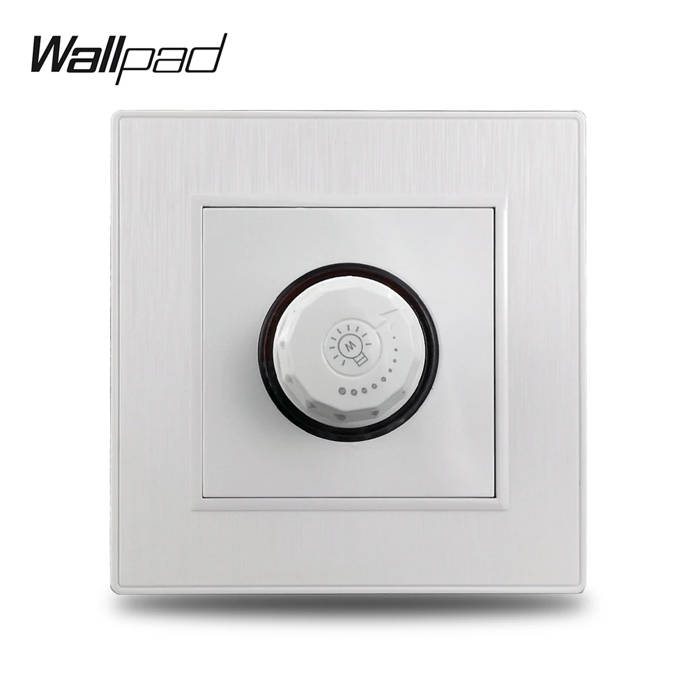 Wallpad S6 Белый светодиодный диммер 3 80 Вт матовая панель ПК|Выключатели| |