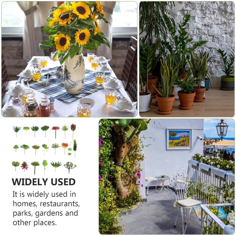 

20Pcs Fake Succulents Realistic Succulent Plants Faux Plant Decor (Mixed Style)