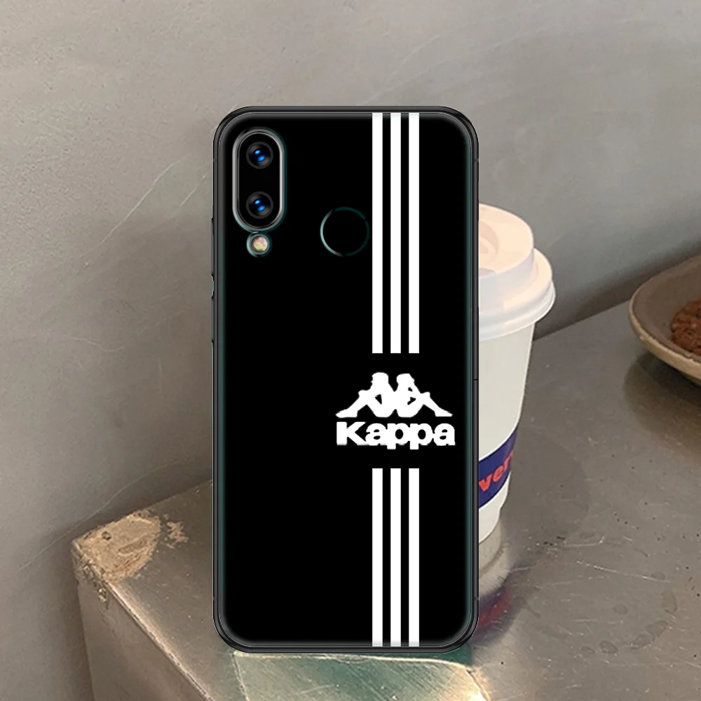 

fashion brand k-kappas Phone case For Huawei Honor 6 7 8 9 10 10i 20 A C X Lite Pro Play black fashion bumper pretty funda 3D