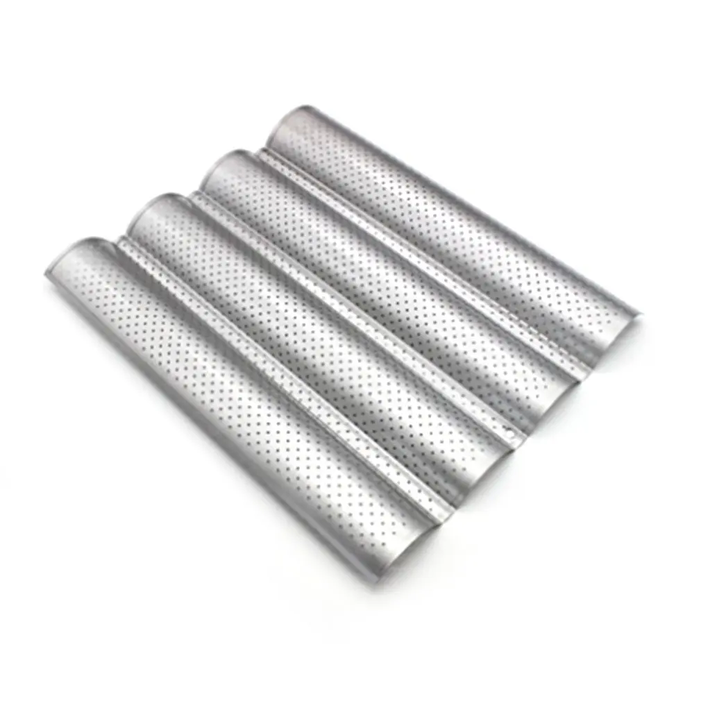 

Food Grade Steel Groove Wave Bread Baking Tray For Baguette Bake Mold Pan Banneton Baking Tool Mold Pan