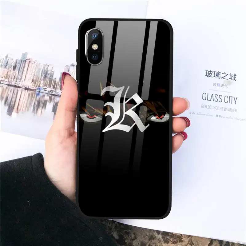 

Death Note Ryuk kira Phone Case Tempered glass For iphone 11 12 PRO MAX X XS XR 5C 6 6S 7 8 plus