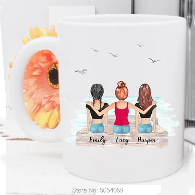 Custom Best Friend кружка персонализированные кофейная BFF для друга дружбы Soul Sisters Mug
