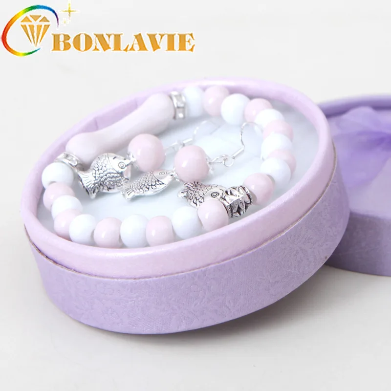 Женский креативный винтажный керамический комплект ювелирных изделий