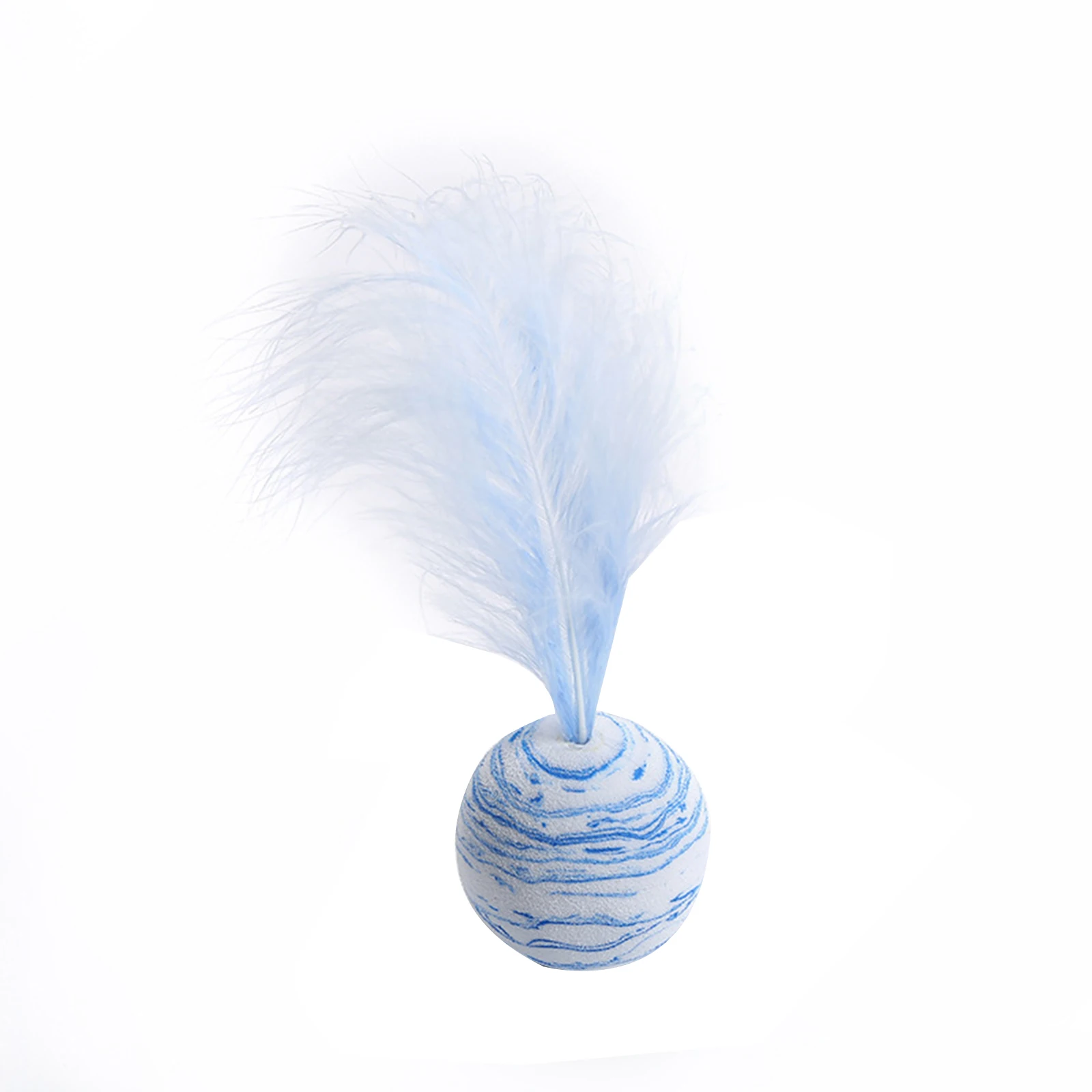 Нежный кошка игрушка Звездные шары плюс перо высокое качество Ева Материал