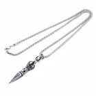 Лидер продаж 2021, вырезанное ожерелье из нержавеющей стали в античном стиле, мужское ожерелье, тибетский буддизм, ювелирные изделия, подарок для женщины