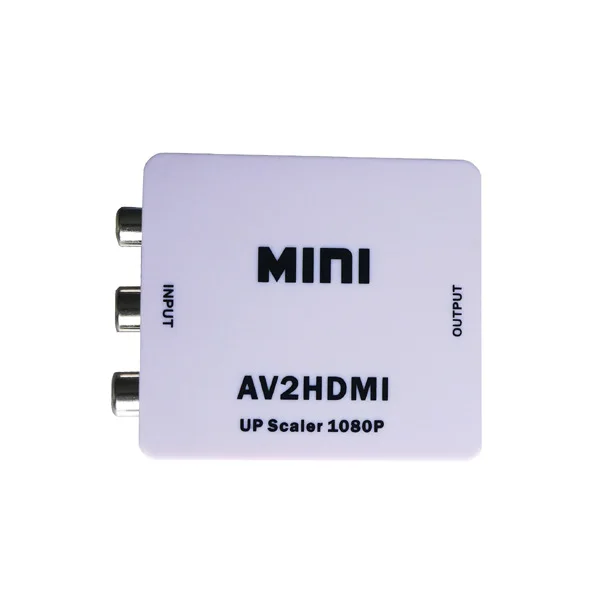 

New Mini Composite 1080P AV To HDMI Audio Video AV CVBS Adapter Converter For HDTV 1080P Video with charger AV2HDMI