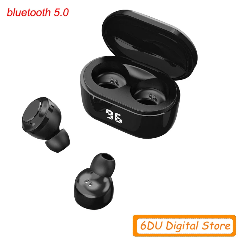 A6 наушники вкладыши TWS с мини Беспроводной Bluetooth 5 0 Hi Fi стерео цифровым зарядным