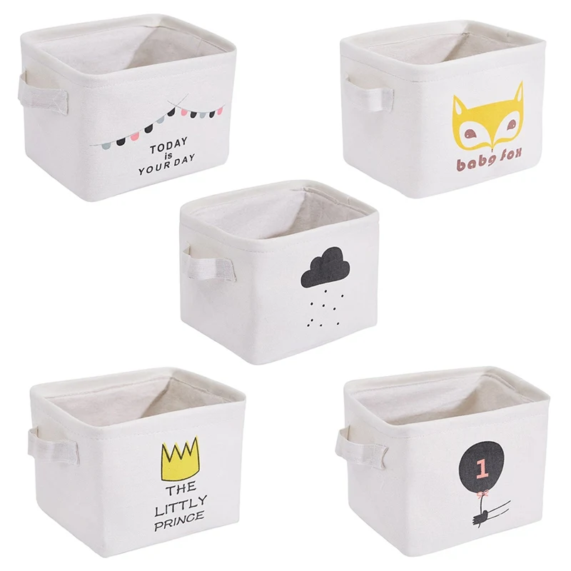 

Fresh Fabric Desktop Storage Box Cosmetic Bag For Home Storage