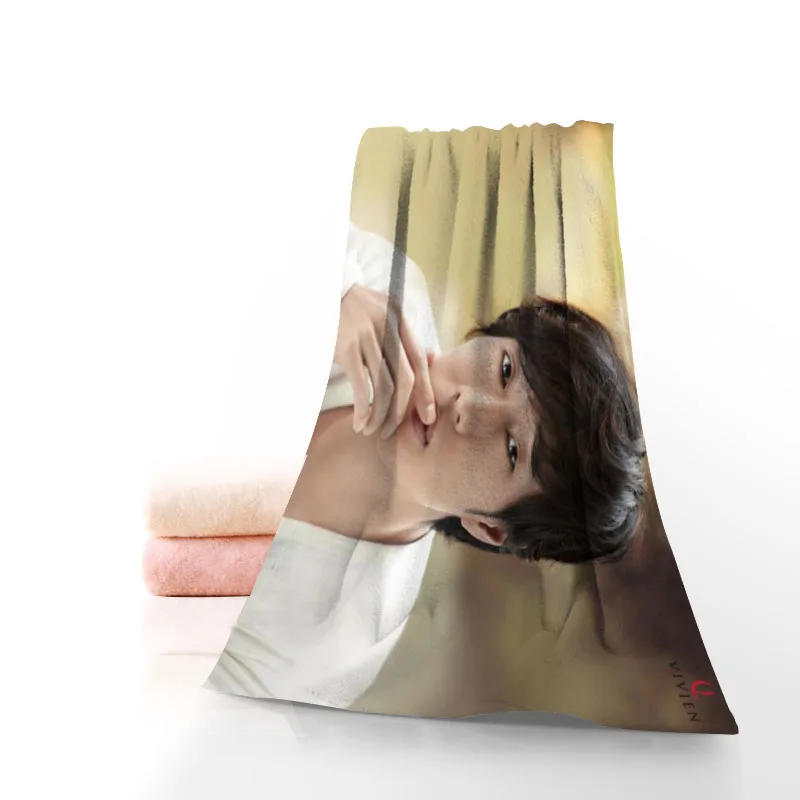 So Ji Sub Towel Printed Cotton Face/Bath Towels Microfiber Fabric For Kids Men Women Shower Towels 70X140cm images - 6