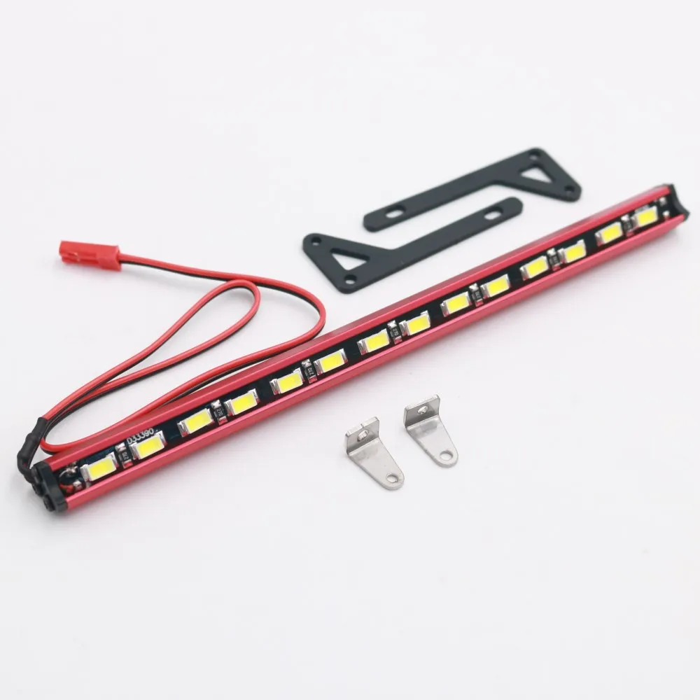 KYX Racing Metal 14 светодиодный светильник 158 мм для крыши 1/7 UDR 1/10 Traxxas TRX4 TRX-4 Axial SCX10 II Wrangler Body 7,2-12 V Red