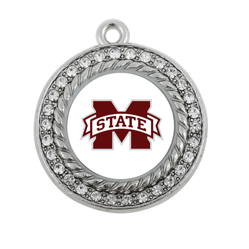

3 university of Arkansas plating square and round CHARM