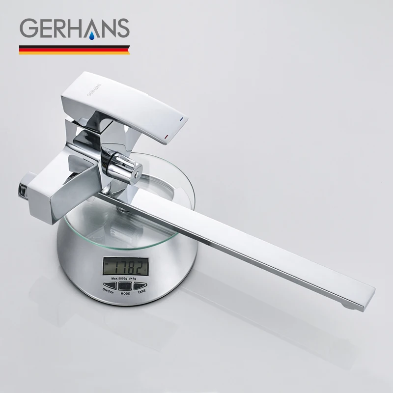 GERHANS Faucet K13114 Смеситель для ванны Цвет: Хром | Обустройство дома