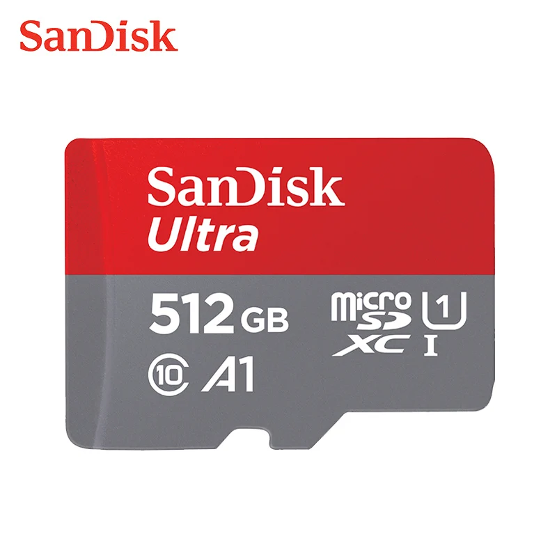 SanDisk карта памяти Micro SD 16 ГБ 32 ГБ 64 Гб 128 Гб MicroSD Max 80 м/с Uitra C10 TF карта C4 8G cartao de memoria - Емкость: A1 512G